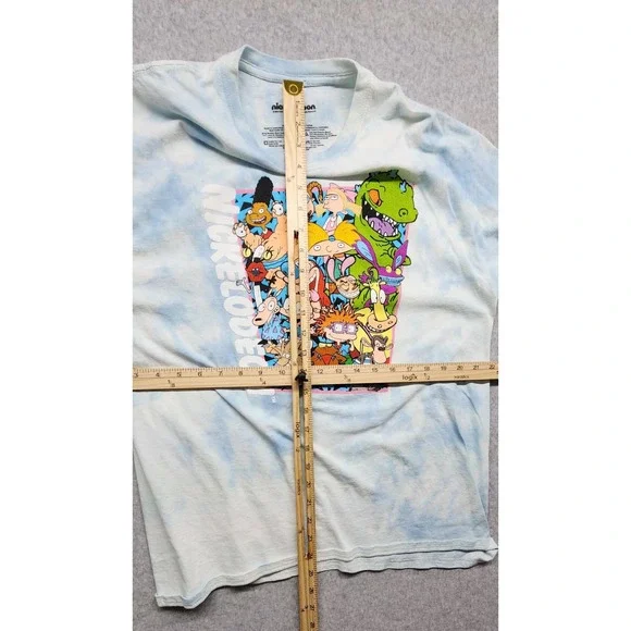 Nickelodeon Rugrats Ren And Stimpy Hey Arnold Crew TV Shows Tie Dye Tee Shirt - Picture 4 of 5